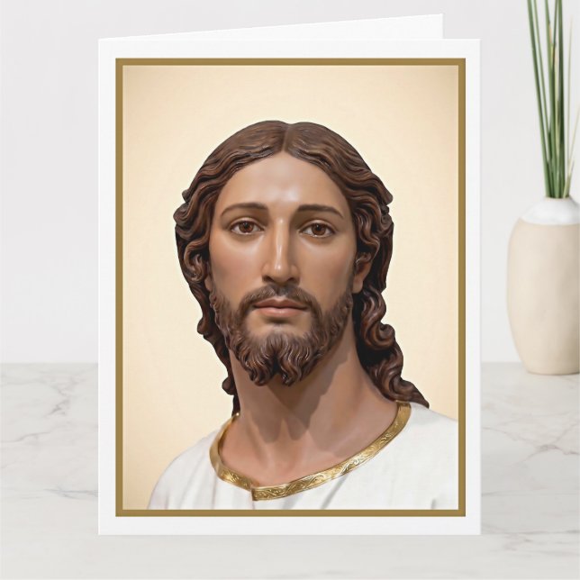 Carte BUSTE DU CHRIST SAUVEUR par MICHELANGELO 2026 (Devant)