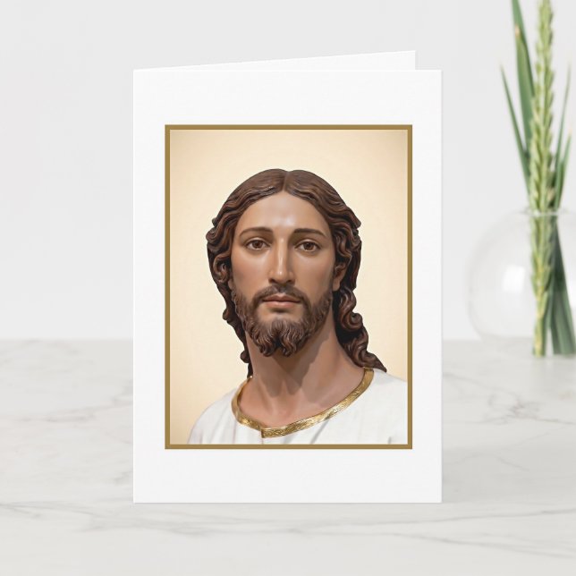 Carte BUSTE DU CHRIST SAUVEUR par MICHELANGELO 2026 (Devant)