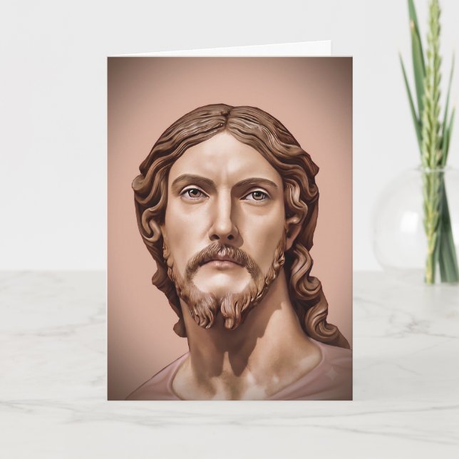 Carte BUSTE DU CHRIST SAUVEUR par MICHELANGELO 2026 (Devant)