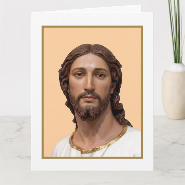 Carte BUSTE DU CHRIST SAUVEUR par MICHELANGELO 2026 (Devant)