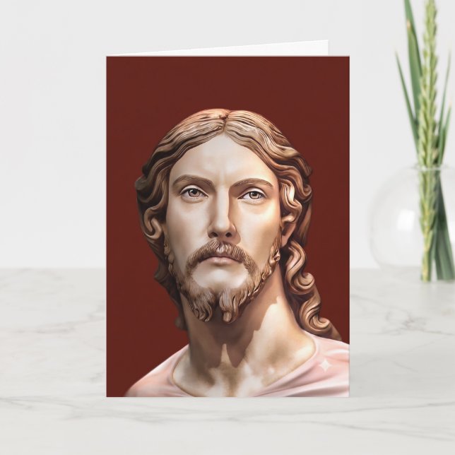 Carte BUSTE DU CHRIST SAUVEUR par MICHELANGELO 2026 (Devant)