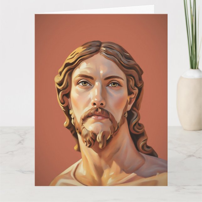 Carte BUSTE DU CHRIST SAUVEUR par MICHELANGELO 2026 (Devant)