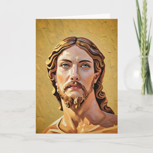 Carte BUSTE DU CHRIST SAUVEUR par MICHELANGELO 2026 (Devant)