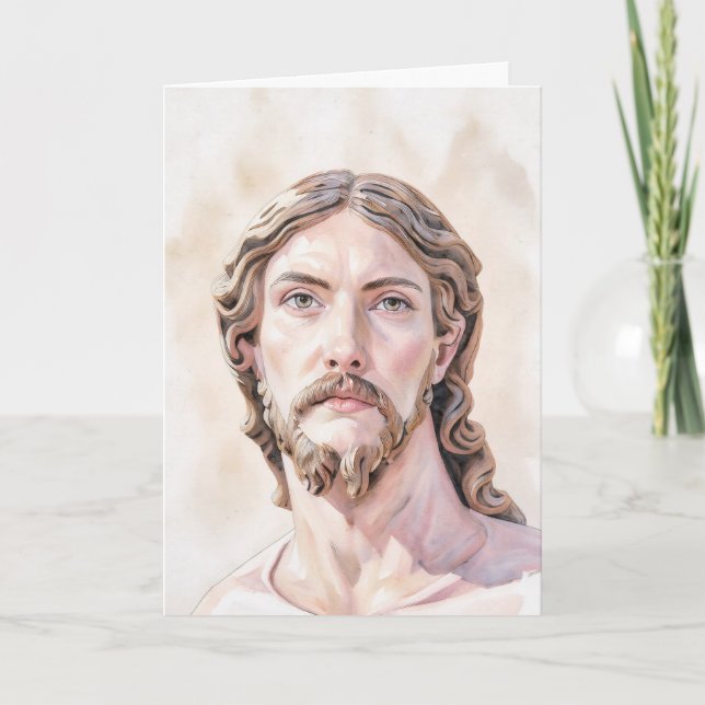 Carte BUSTE DU CHRIST SAUVEUR par MICHELANGELO 2026 (Devant)