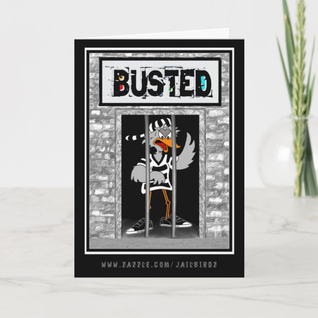 Carte Busted : "Thinking of you... obviously." (Devant)