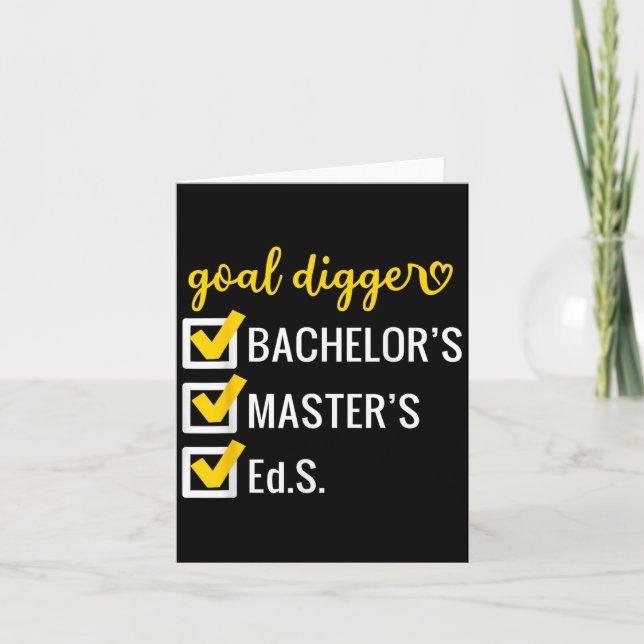Carte But Digger Citations Inspirationnelles Éducation S (Devant)