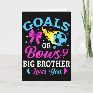 Carte Buts ou arcs Grand frère t'aime Foot Genre