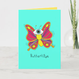 Carte ButterflEYE - Cyclops Butterfly Greeting Card