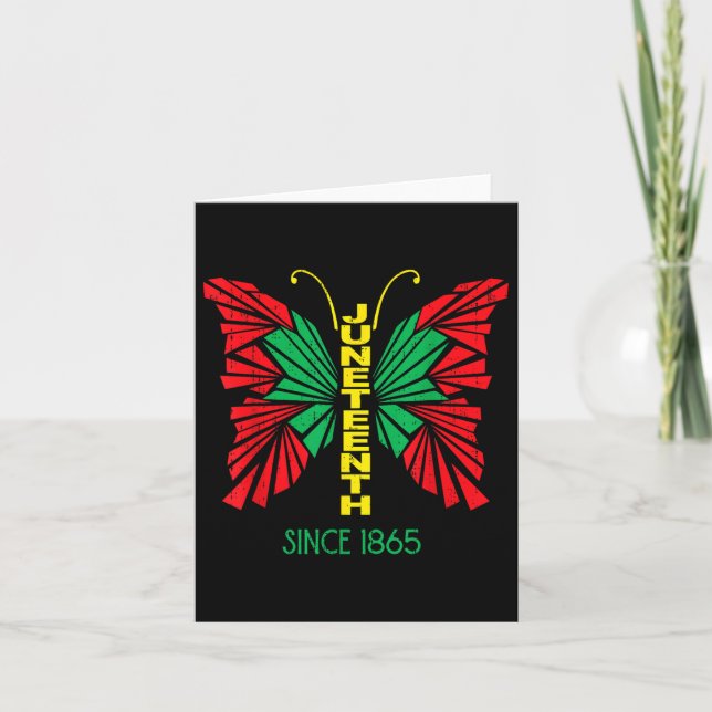 Carte Butterfly Junetdix Freedom - 19 juin 1865 Afro (Devant)