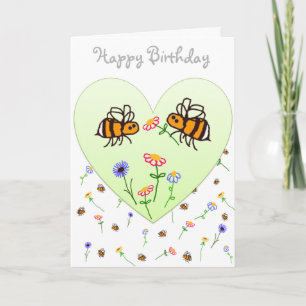 Carte BuzzAboutBees mignonne Little Bee Joyeux Anniversa