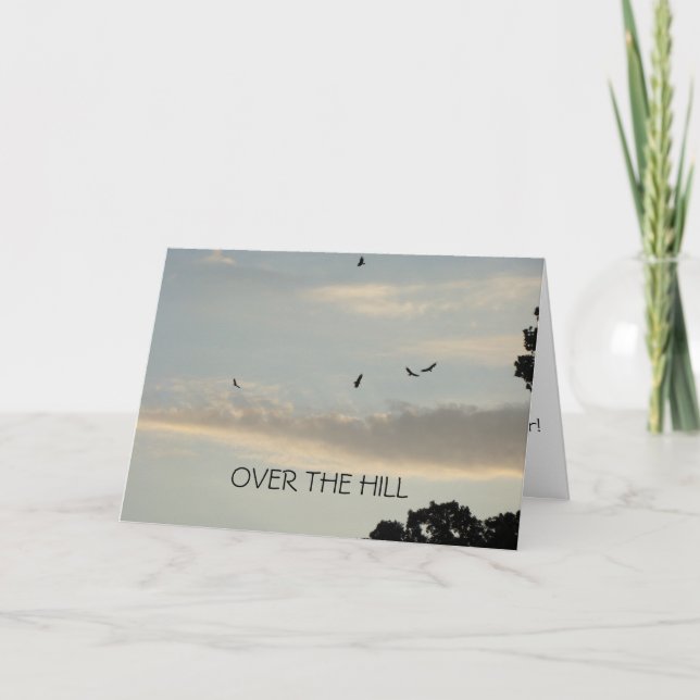 Carte Buzzards & Ciel du soir, au-dessus de la colline A (Devant)