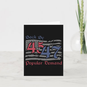 Carte By 45 47 Popular Demand Funny America Flag Tr