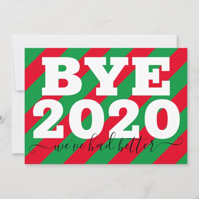 Carte Bye 2020 Nous avons mieux fait (Devant)