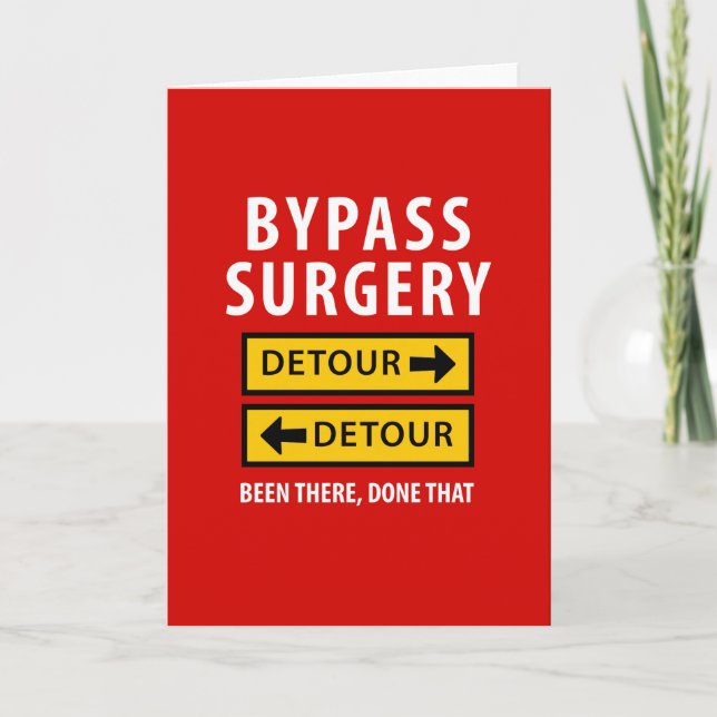 Carte Bypass Chirurgie Drôle A Été Là Fait Que (Devant)