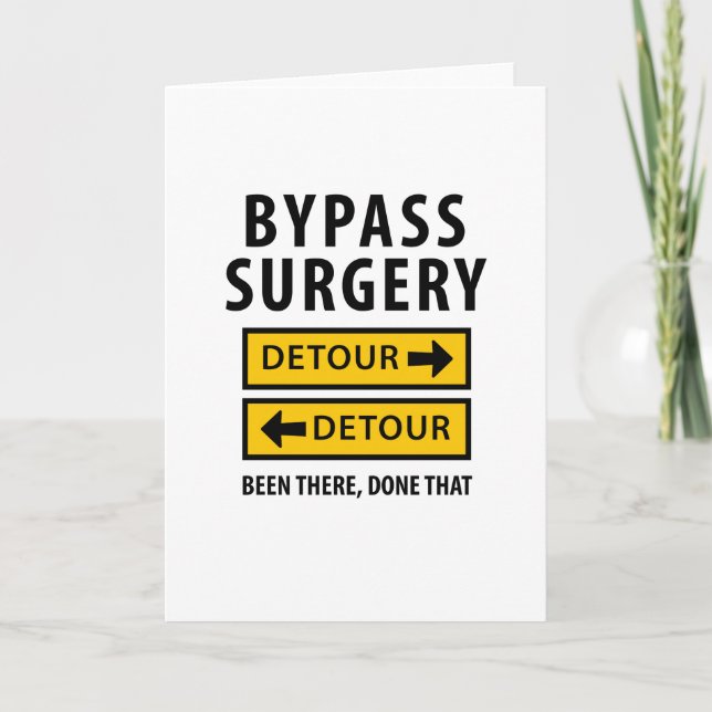 Carte Bypass Chirurgie Drôle A Été Là Fait Que (Devant)