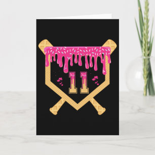 Carte Bysebyll 11 ans Drip Anniversaire 11e Anniversaire