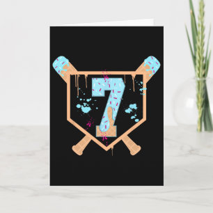 Carte Bysebyll 7 ans Crème glacée Drip 7e anniversaire B