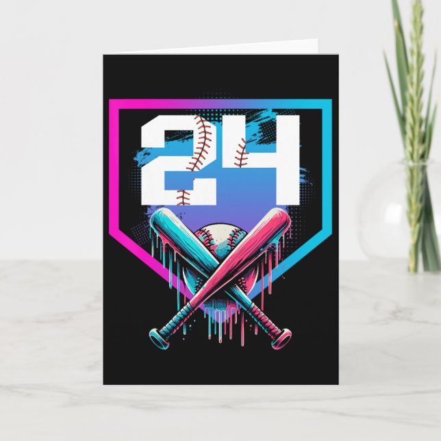 Carte Bysebyll Birthday Boy Drip 24th Player 24 Ans  (Devant)