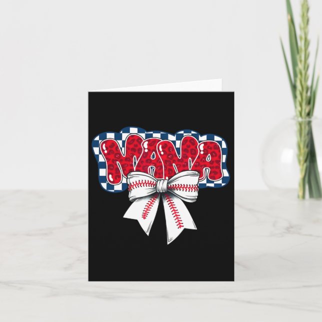 Carte Bysebyll Coquette Bow Bysebyll Maman Jour de Match (Devant)