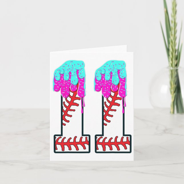 Carte Bysebyll Drip 11 Ans 11e Anniversaire Boy Jersey (Devant)