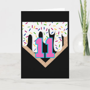 Carte Bysebyll Drip 11e anniversaire Home Plate Garçon J