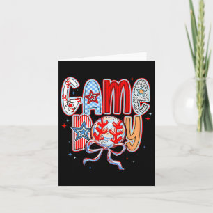 Carte Bysebyll Jour de Match Bysebyll Coquette Nœud Mama