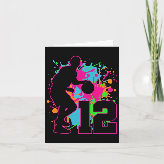 Carte Bysketbyll 12e anniversaire C'est mon anniversaire (Devant)