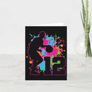 Carte Bysketbyll 12e anniversaire C'est mon anniversaire