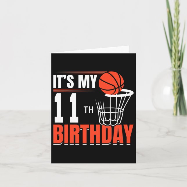Carte Bysketbyll - C'est mon 11 Ans Anniversaire (Devant)