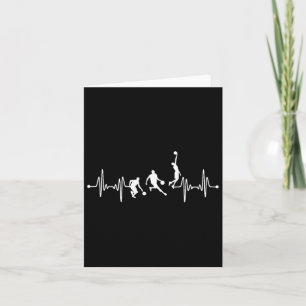 Carte Bysketbyll Player Coach Team Bbyll Ekg Heartbeat