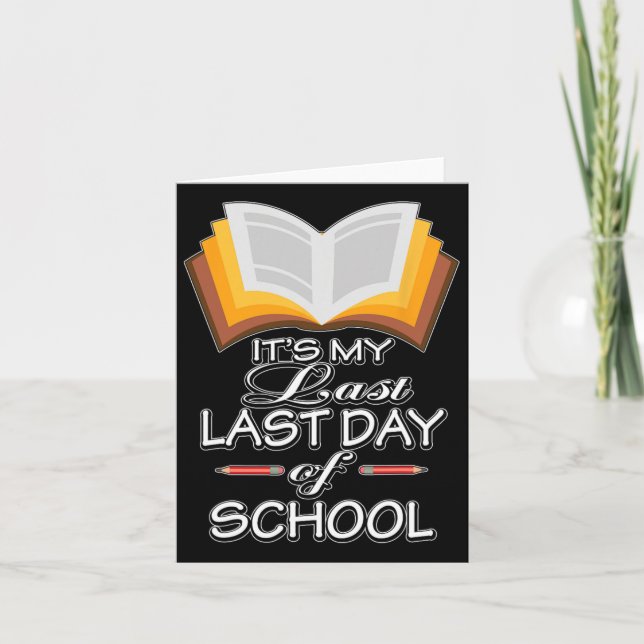 Carte C#39 ; s Ma Dernière journée Dernière de retraite  (Devant)