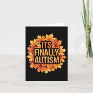 Carte C’est enfin l’autisme amusant de dire le spectre d