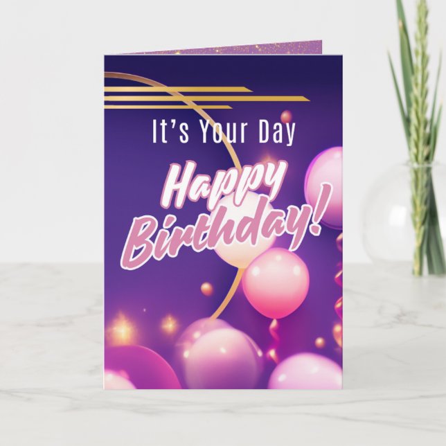 Carte C’est ton heure - Joyeux anniversaire (Psaumes 71: (Devant)