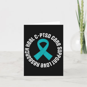 Carte C-ptsd Sensibilisation au ruban Mois de soutien