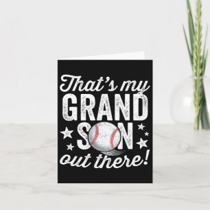 Carte Ça39s Mon Petit-Fils Là-Bas Grand-Mère De Baseball