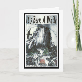 Carte C'a été A tandis que cycliste pensant à vous