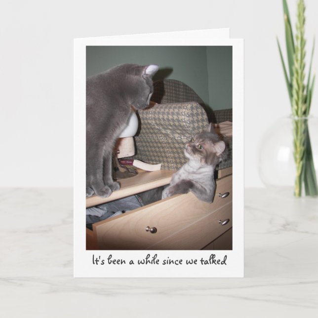 Carte C'a été un moment depuis que nous avons parlé (Devant)