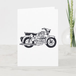Carte Ça va comme une moto à balle