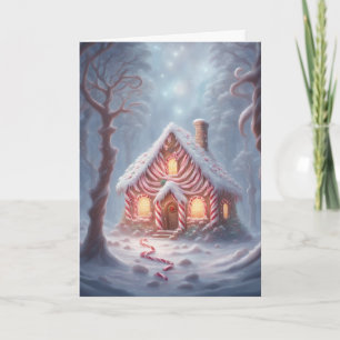 Carte Cabane dans la forêt de cannes à sucre de Noël