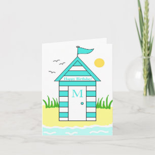 Carte Cabane de Plage Bleu Clair