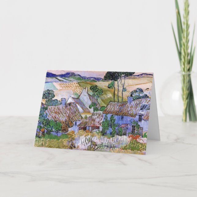 Carte Cabanes à Toit de Chaume par Vincent van Gogh (Devant)