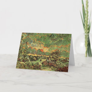 Carte Cabanes de Van Gogh Cyprès Souvenir du Nord