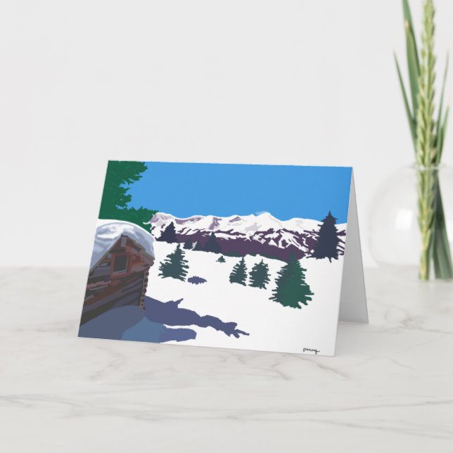 Carte Cabine du journal d'hiver (Devant)