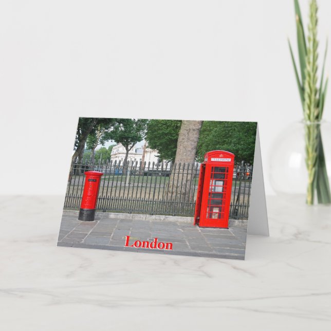 Carte Cabine téléphonique et boîte postale de Londres (Devant)