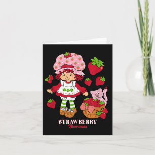 Carte Câble de fraise et amande; Kitty Custard Vintage