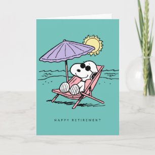 Carte cacahuètes   Snoopy Beach Retirement   Ajouter vot