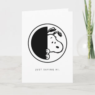 Carte cacahuètes Snoopy Je Dis Salut Ajouter votre p