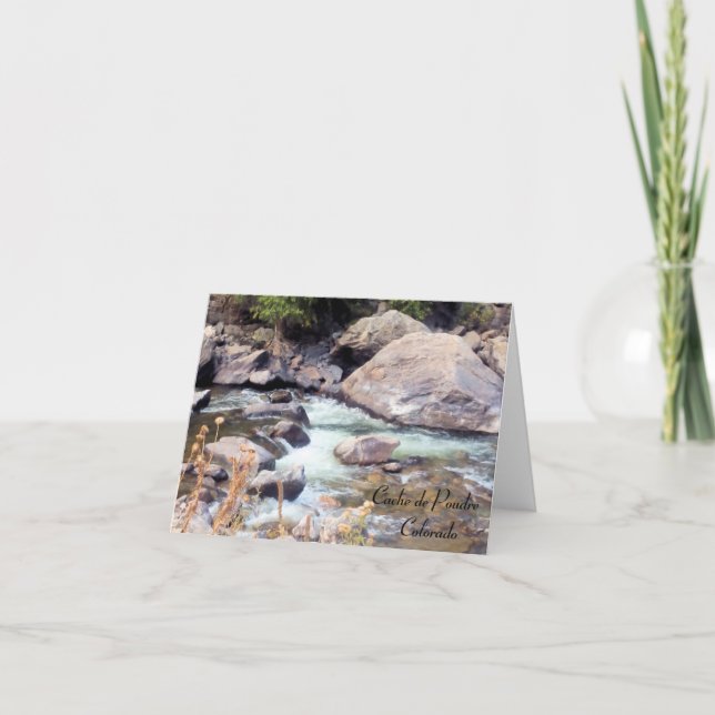 Carte Cache de Poudre Wild River Colorado (Devant)