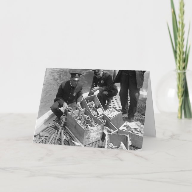 Carte Cachette de destruction d'arme à feu de police, (Devant)