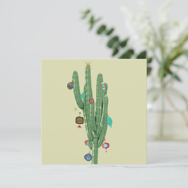 Carte Cactus Christmas Tree (Debout devant)
